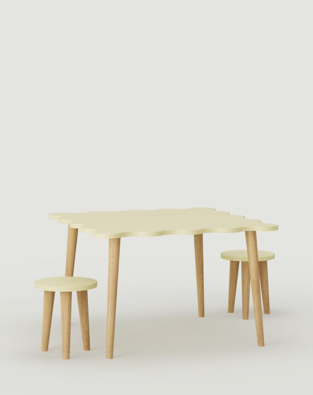 Stolik TOKO z dwoma taboretami STT01
