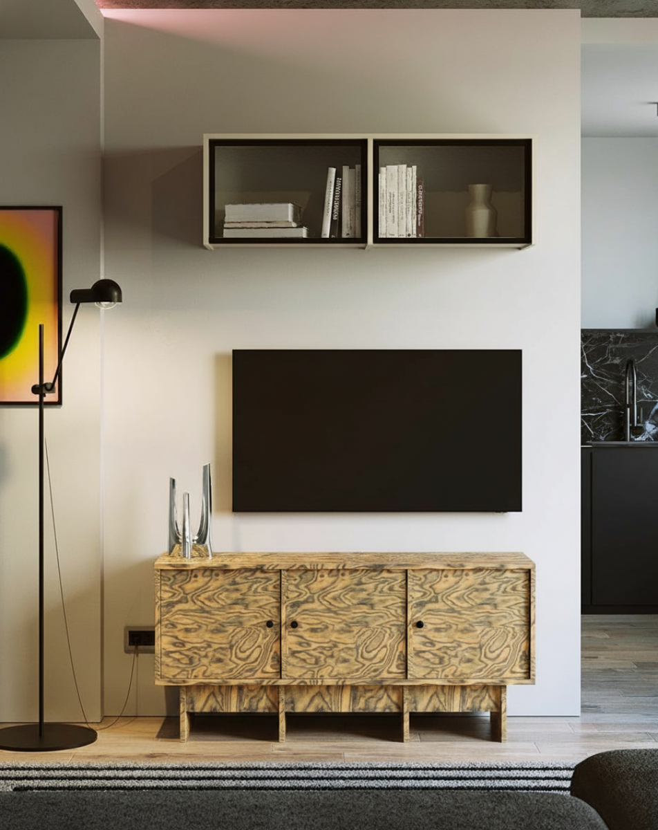 OUTLET Szafka RTV w stylu JAPANDI KABE KTV3
