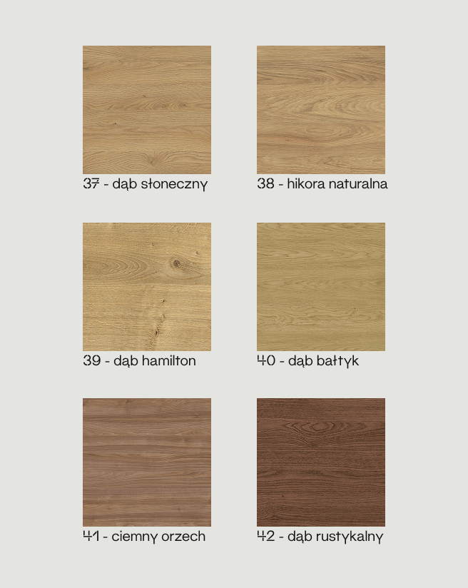 Zestaw próbek płyt laminowanych
