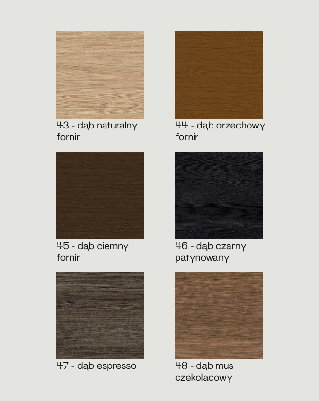 Zestaw próbek płyt laminowanych