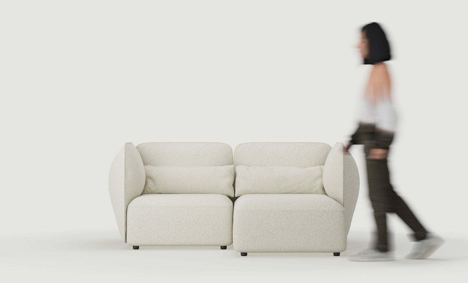 Dwuosobowa sofa narożna prawa NEDO NED02P