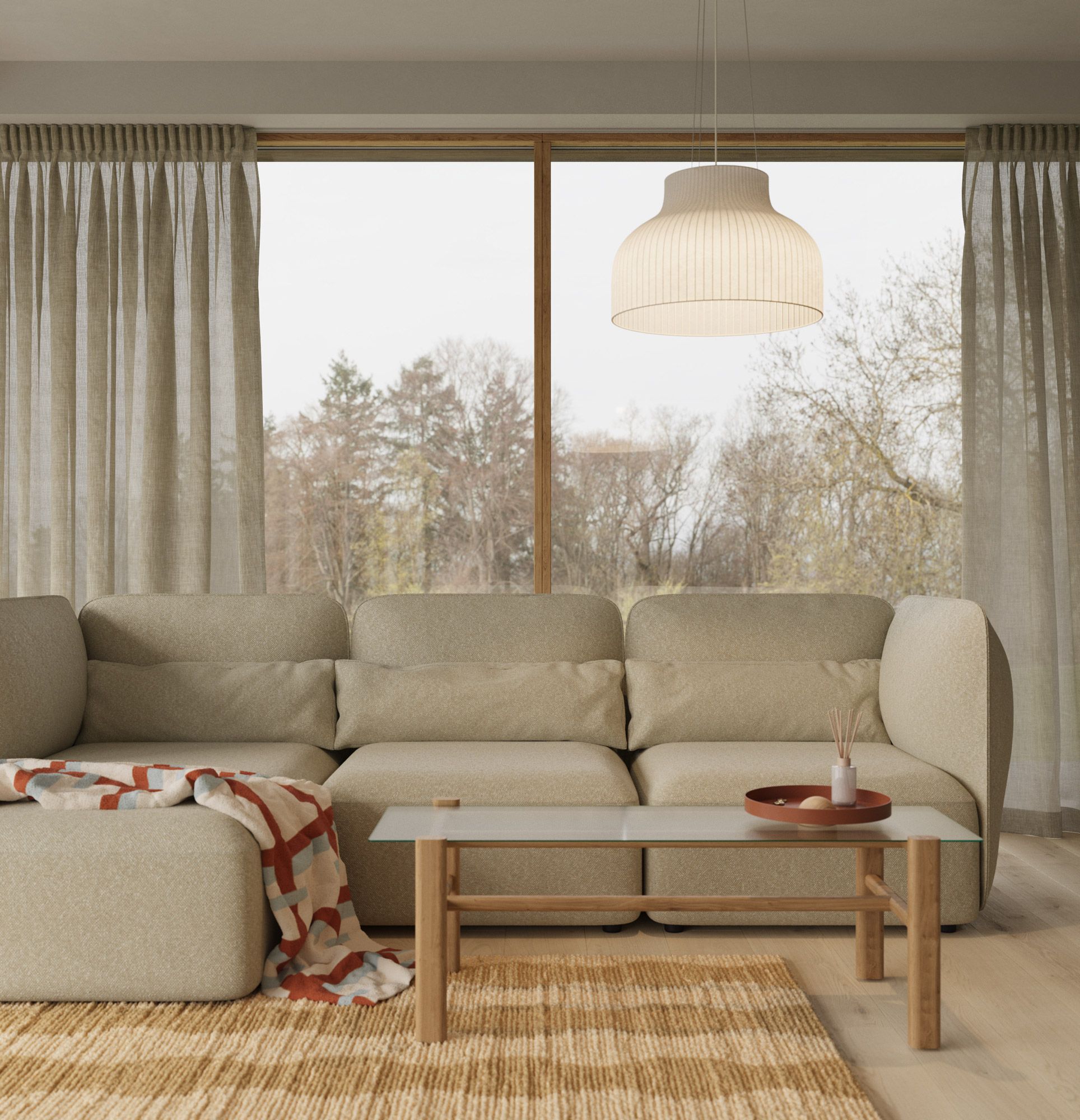 Narożna sofa trzyosobowa NEDO NED05L – lewa strona
