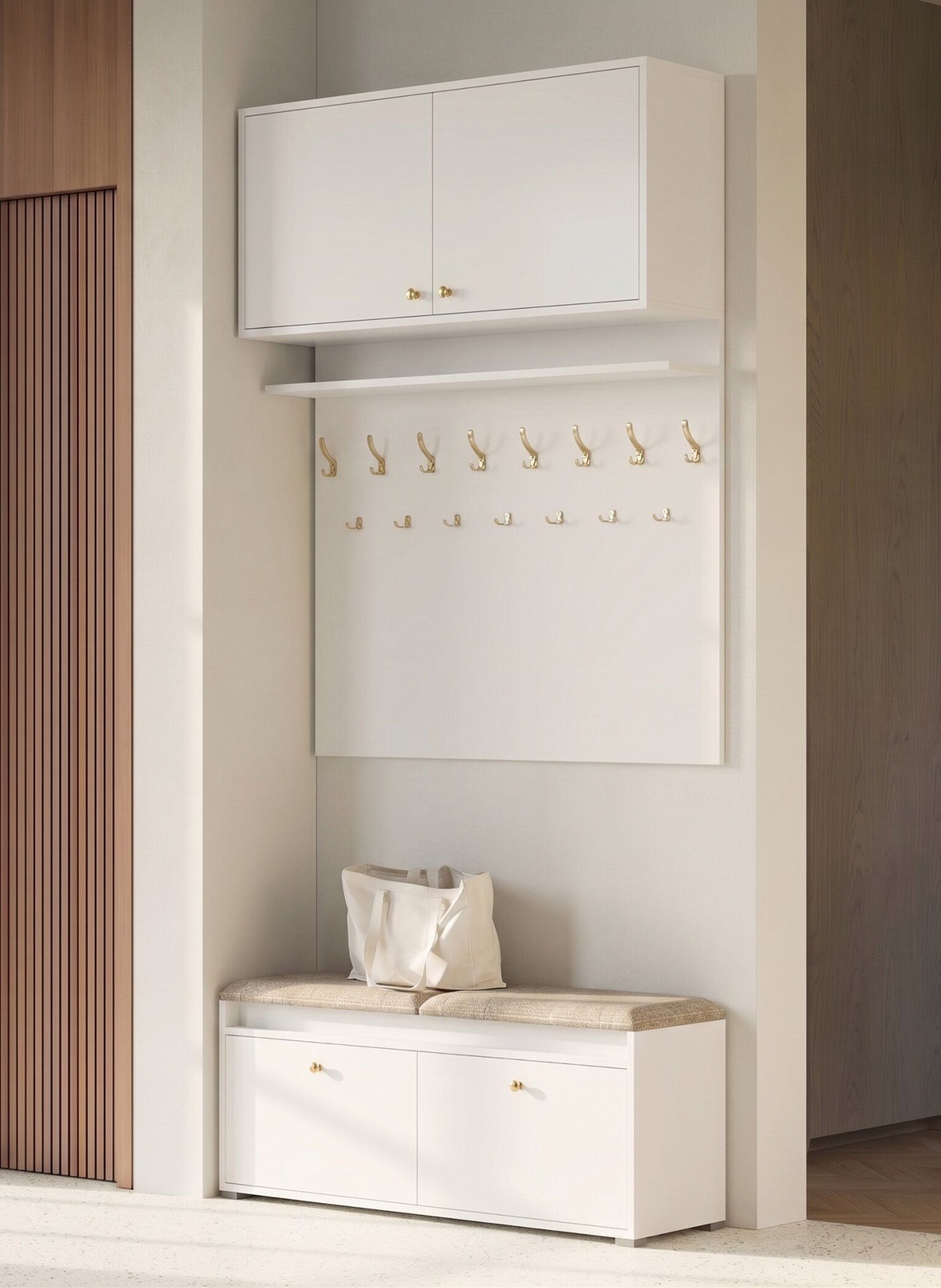 OUTLET Duży wieszak i szafka na buty W6+SBC1