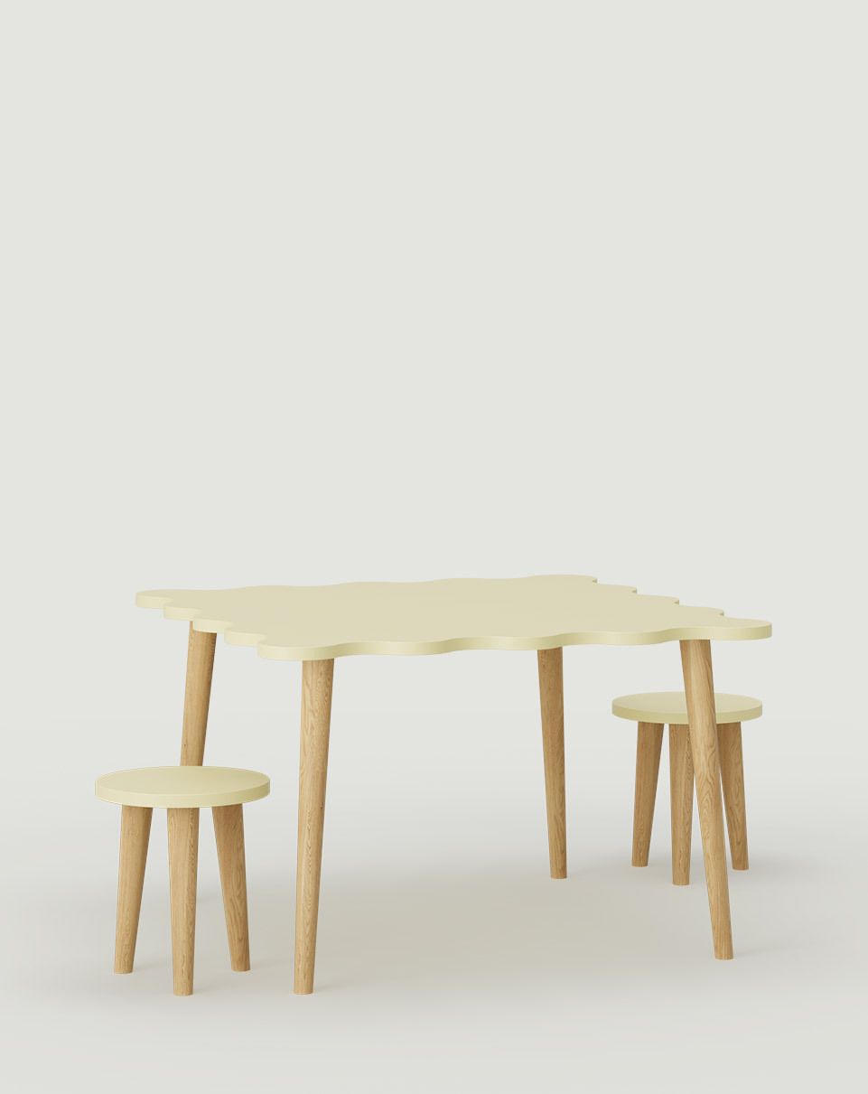 Stolik TOKO z dwoma taboretami STT01