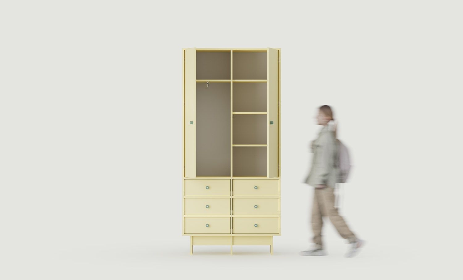 Szafa KABE KIDS SZK03K w stylu JAPANDI