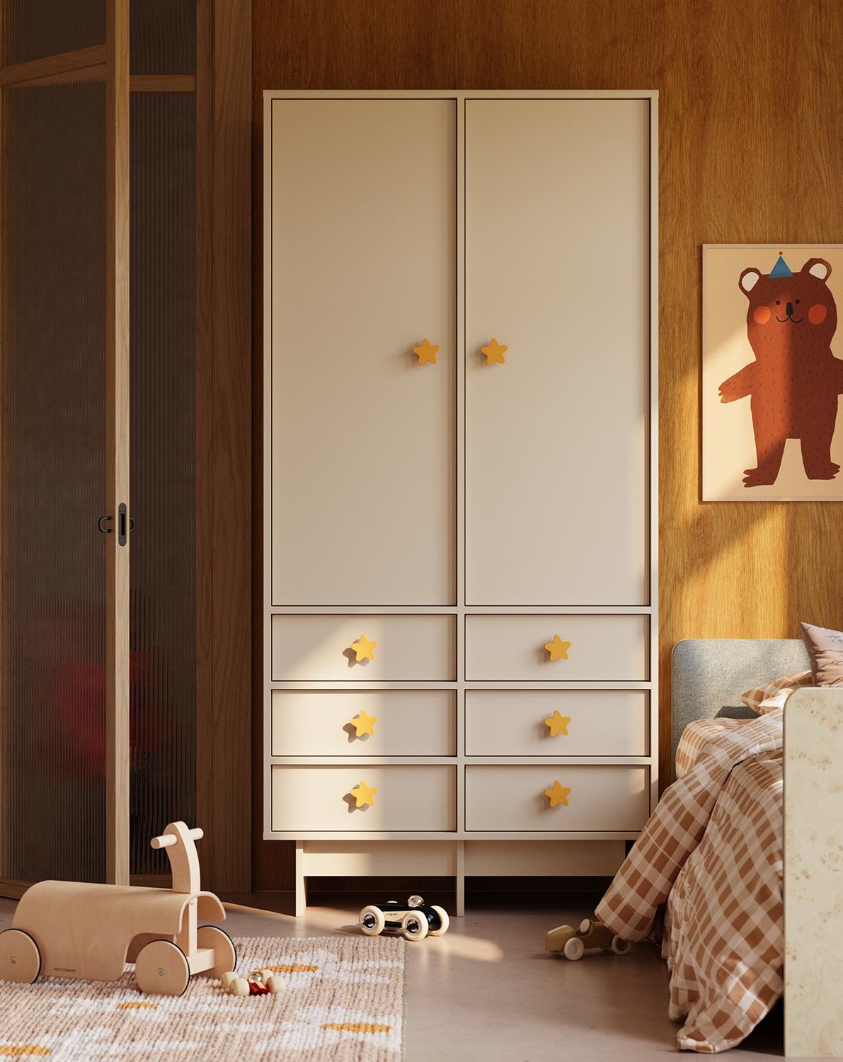 Szafa KABE KIDS SZK03K w stylu JAPANDI