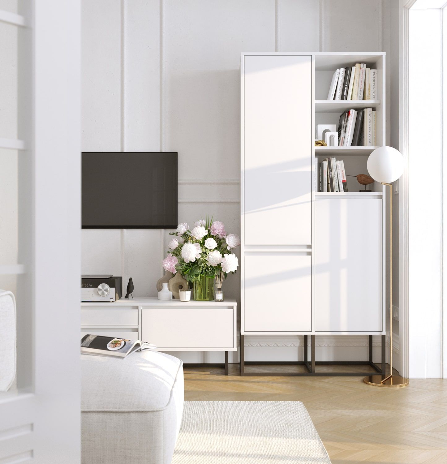 Szafa ODIS SZO3
Kolor: Porcelanowa Biel
Kolor nogi: Stalowa ODIS Czarna