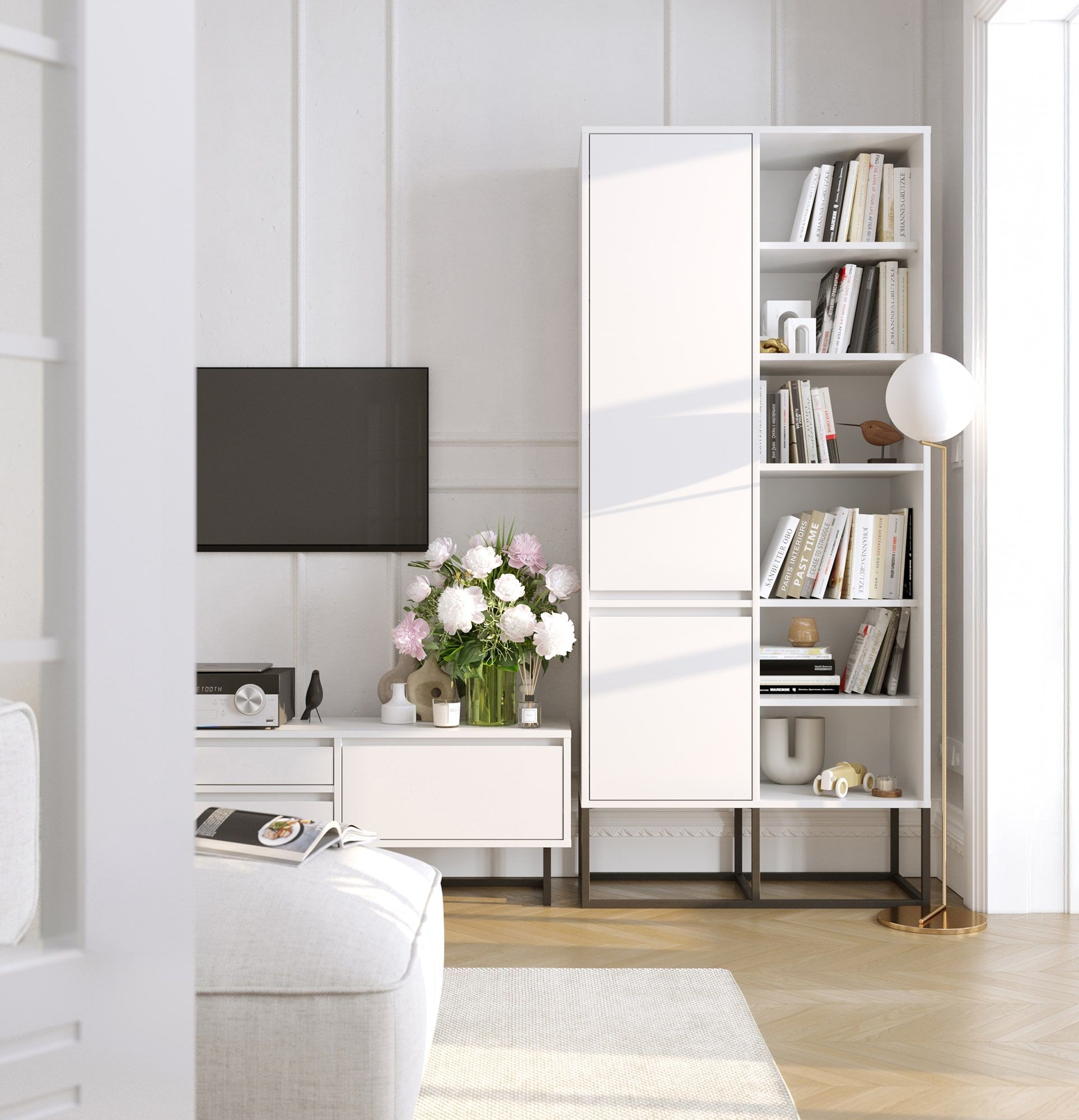 Szafa ODIS SZO4
Kolor: Porcelanowa Biel
Kolor nogi: Stalowa ODIS Czarna