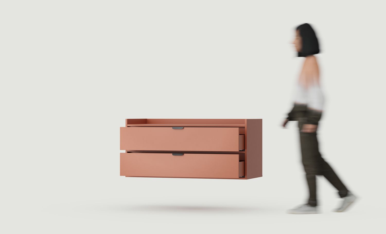 Szafka pod umywalkę SIGI wisząca WSU02B
Kolor: Ognista Terakota
Uchwyt: Uchwyt LAYERS 110 Czarny
