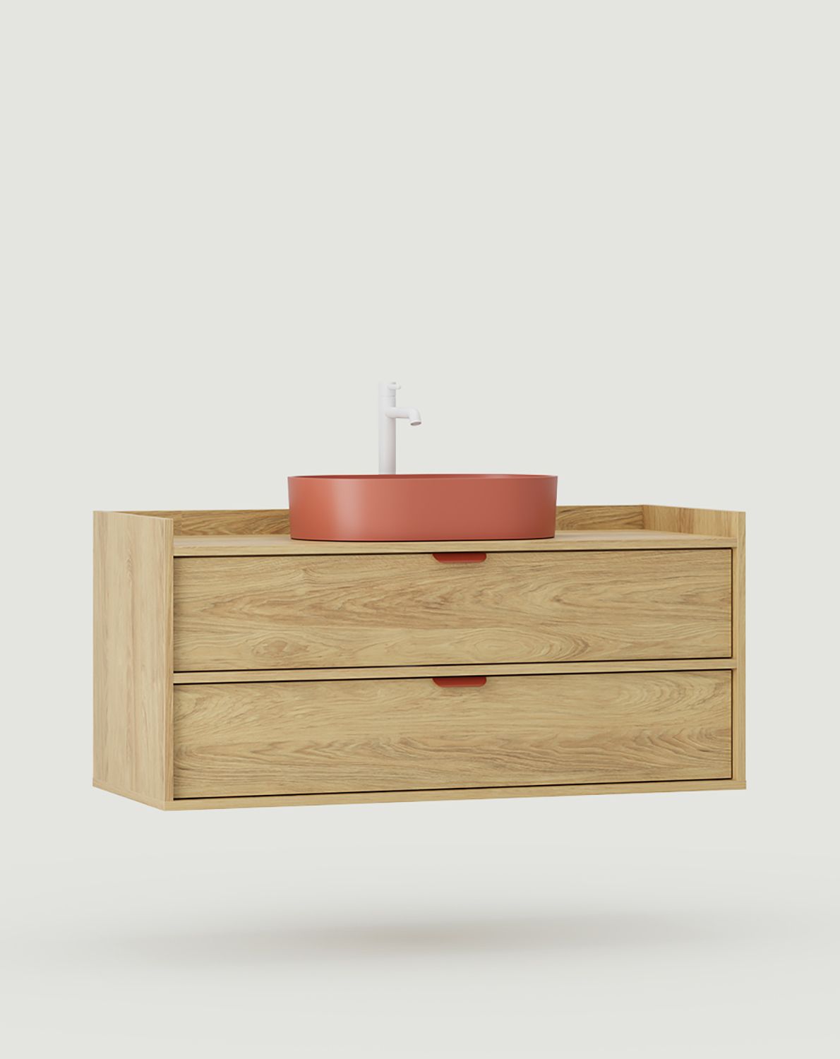 Szafka SIGI z umywalką OMNIRES wisząca WSU02
Kolor: Hikora Naturalna
Uchwyt: Uchwyt LAYERS 110 Ognista Terakota
Umywalka: OVO M+ Terracotta OMNIRES
Bateria: Wysoka Y Biały Mat OMNIRES
                            